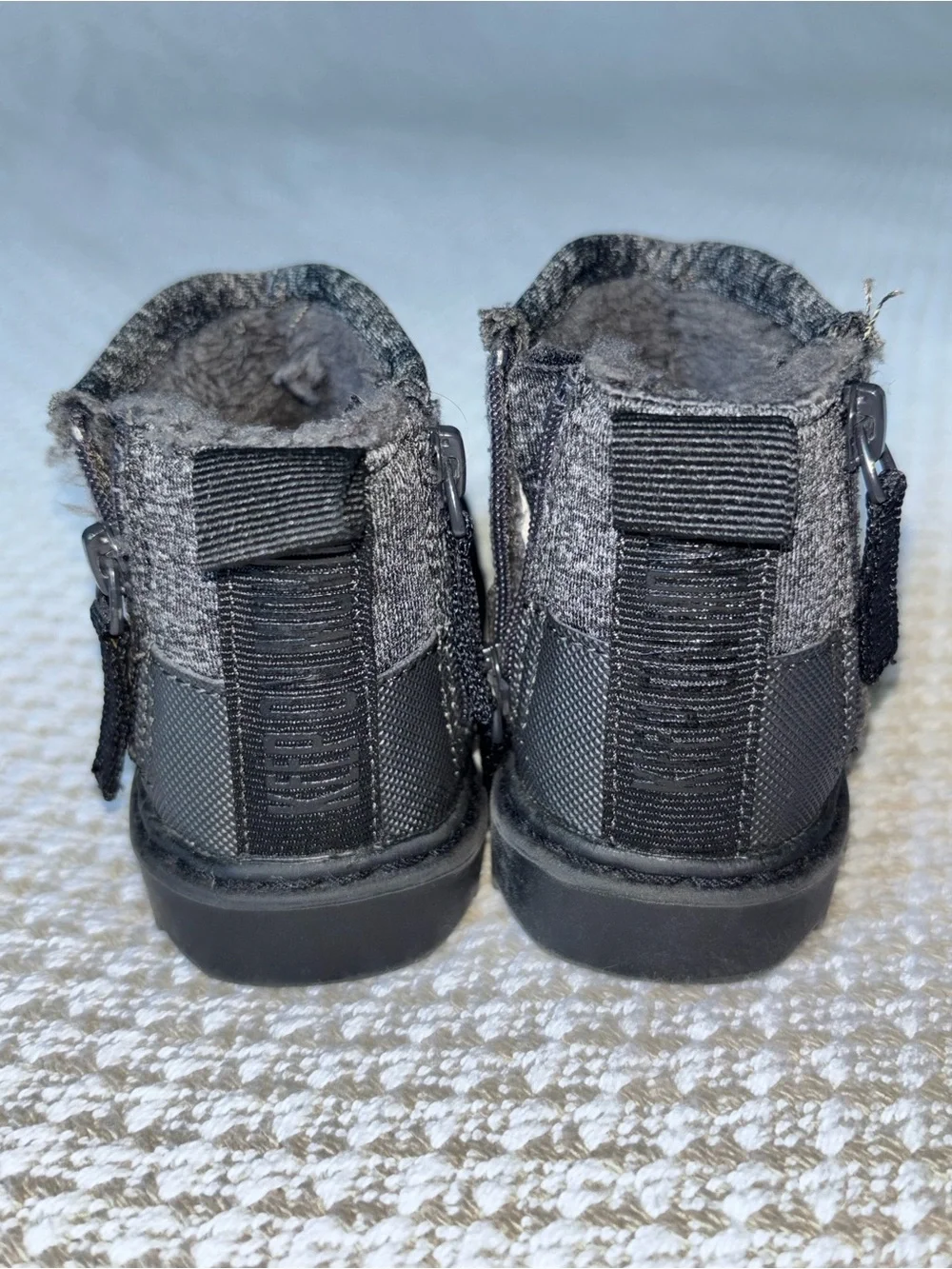 Zara Baby Black Faux Fur Lined Ankle Boots EU 20